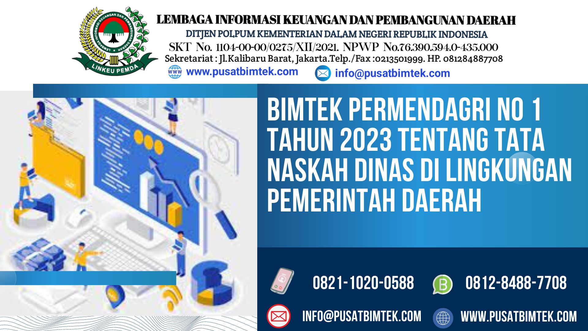 BIMTEK PERMENDAGRI NO 1 TAHUN 2023 TENTANG TATA NASKAH DINAS DI
